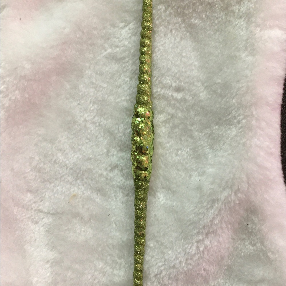 Glittery Green Unicorn Horn Headband